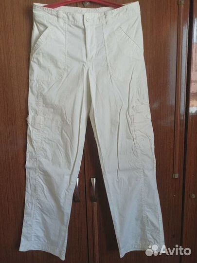 Штаны белые женские по типу карго