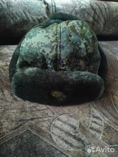 Шапка ушанка армейская