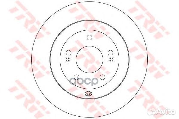 Диск тормозной зад DF7996 TRW