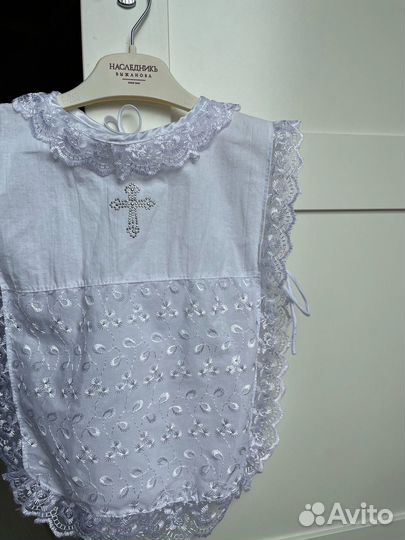 Рубашка, одежда на крещение 56-68