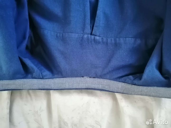 Рубашка джинсовая на мальчика 10-11 лет