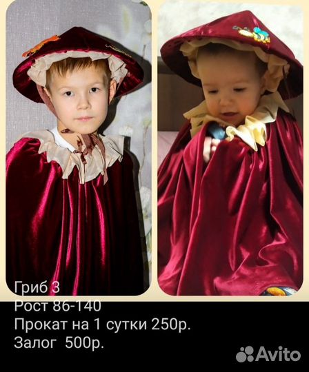 Костюмы грибы