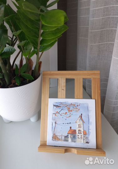 Картина акварель пейзаж