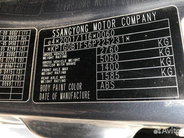 Разбор на запчасти SsangYong Rexton 2007-2012