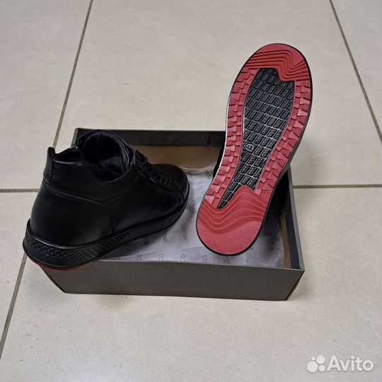 Ботинки Ecco зимние кожаные