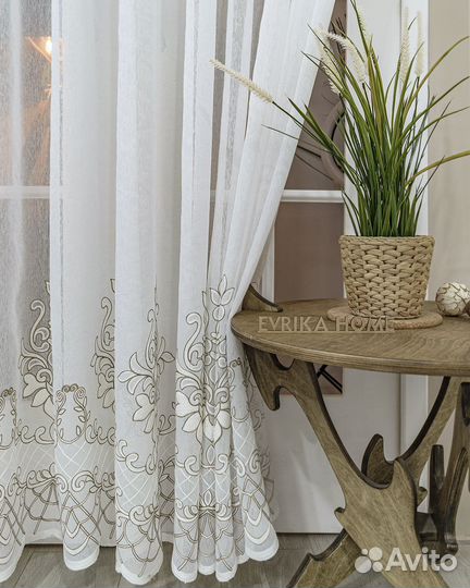 Тюль Флоренция Бронза