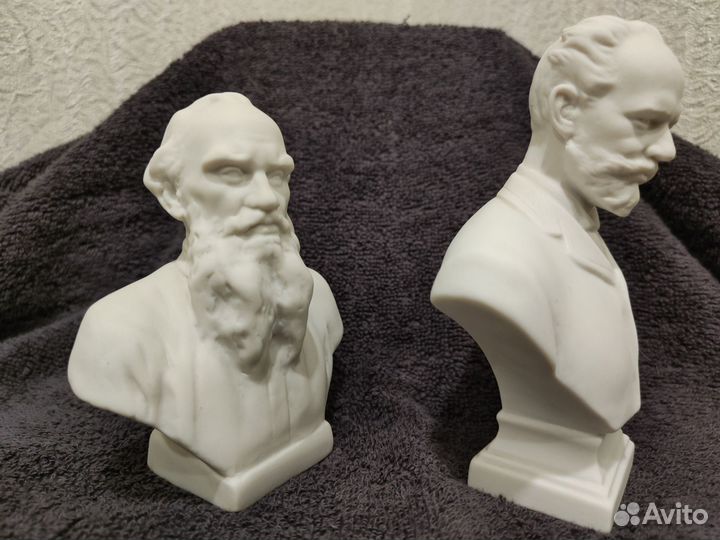 Статуэтка,бюст Чайковский,Толстой,лфз,гики.ссср