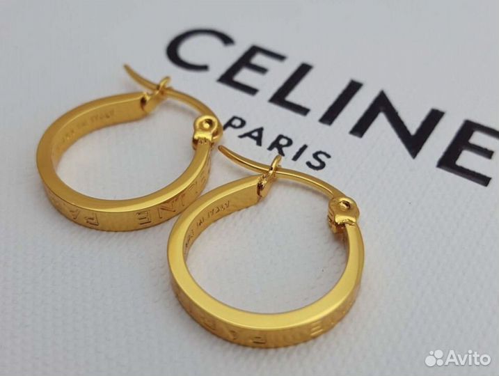 Серьги Celine текущая коллекция