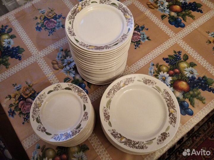 Тарелки Фаянсовые зик Конаково