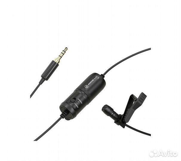 Микрофон Mirfak MC1 петличный для камер и смартфон