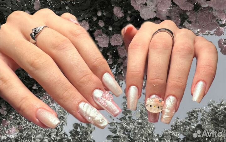 Маникюр наращивание модель