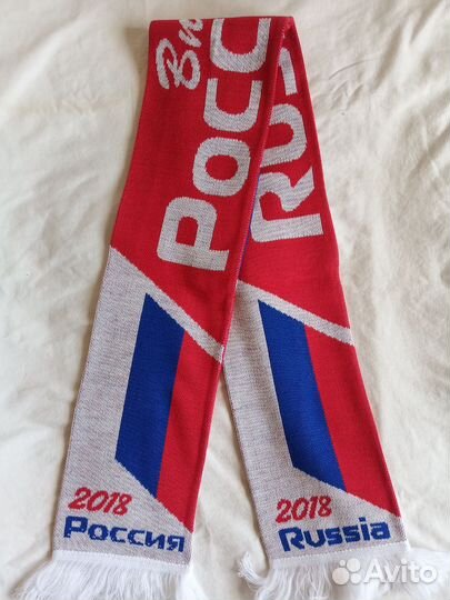 Шарфы Россия, зеленобелые