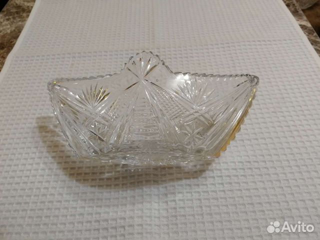 Конфетница в форме Ладьи (хрусталь)