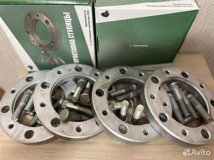 Расширители колеи УАЗ 25мм алюминий 4шт