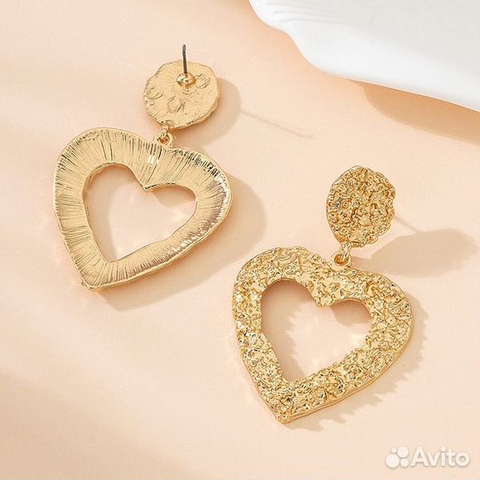 Серьги сердца