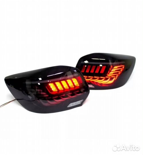 Тюнинг Фонари Гранта Лифтбек в стиле Ауди-черные