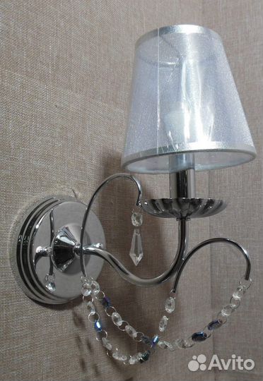 Люстра Бра Хрусталь - 10069/1 хром/прозрачный