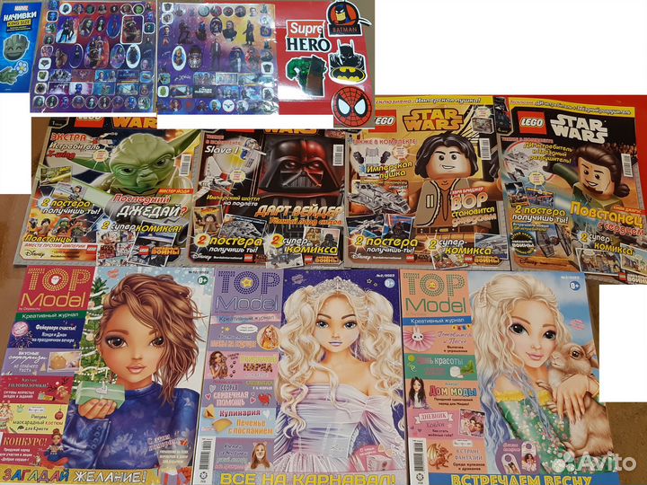 Marvel DC Dr.Who,TOP model, Супернаклейки,SW,Cкетч