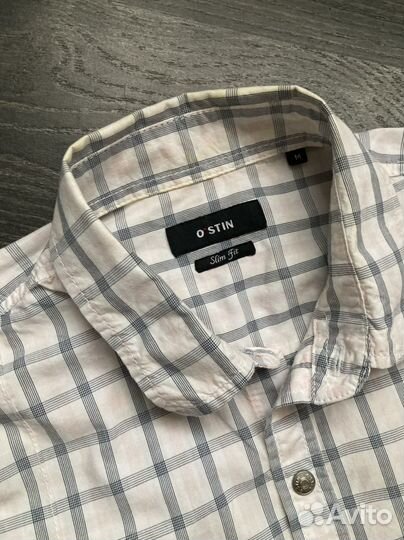 Рубашкав клетку мужская м ostin