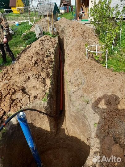 Копка траншей вручную