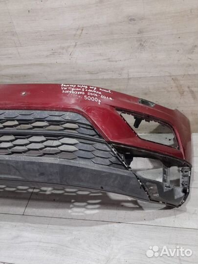 Бампер передний под омыватели Volkswagen Tiguan 2