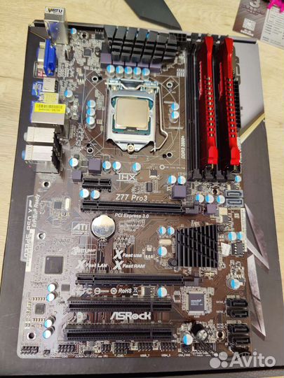 Сокет 1155, Z77, Xeon 1240v2 (i7 3770),16гб