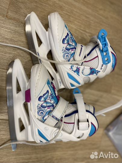 Коньки раздвижные nordway 26-30 в отличном состоян