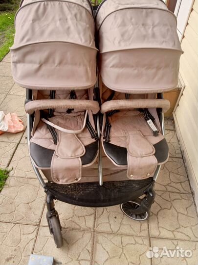 Прогулочная коляска для двойни бу