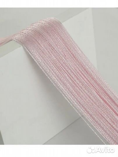 Шторы-нити розовые