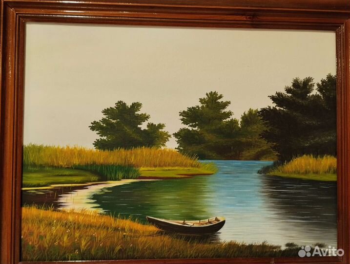 Картина маслом в раме 37*47см