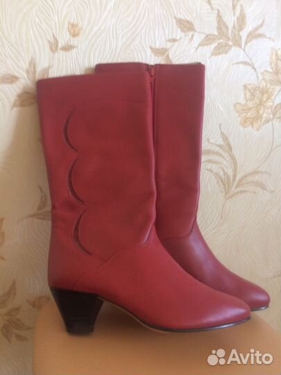 Сапоги кожа