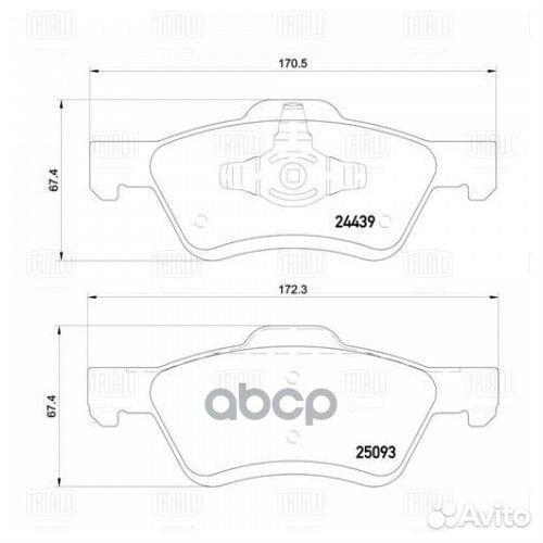 Колодки тормозные ford maverick/mazda tribute