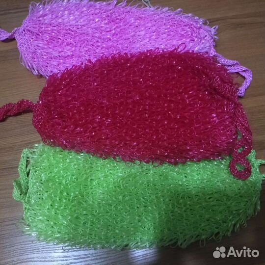 Мочалки ручной вязки
