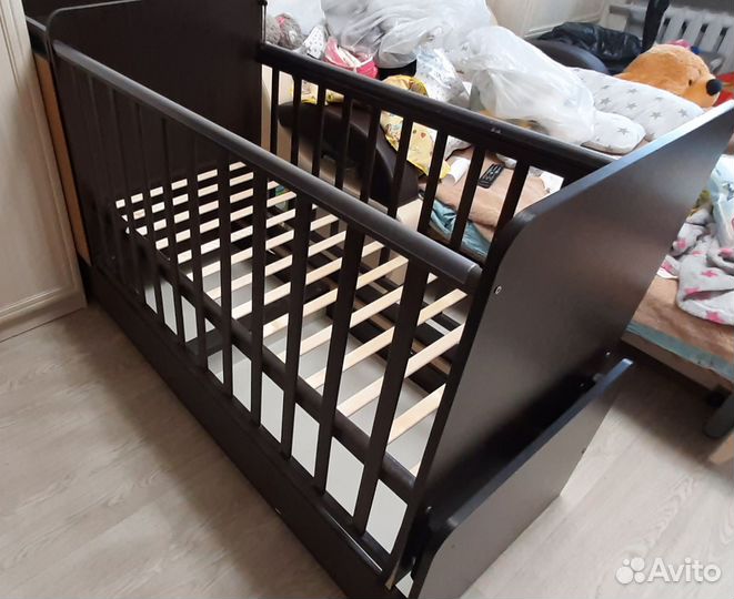 Детская кроватка трансформер с комодом