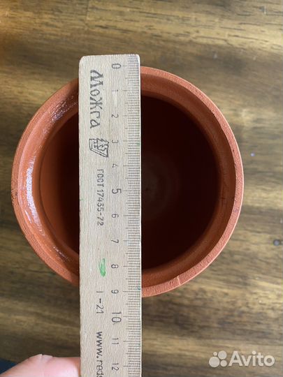 Горшок керамический, глиняный