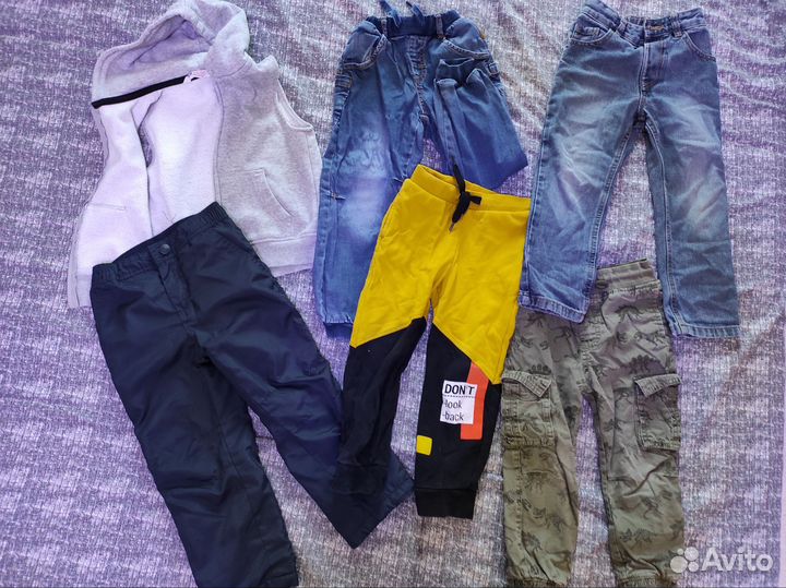 Кофты и штаны на мальчика, рост 98-104, пакетом