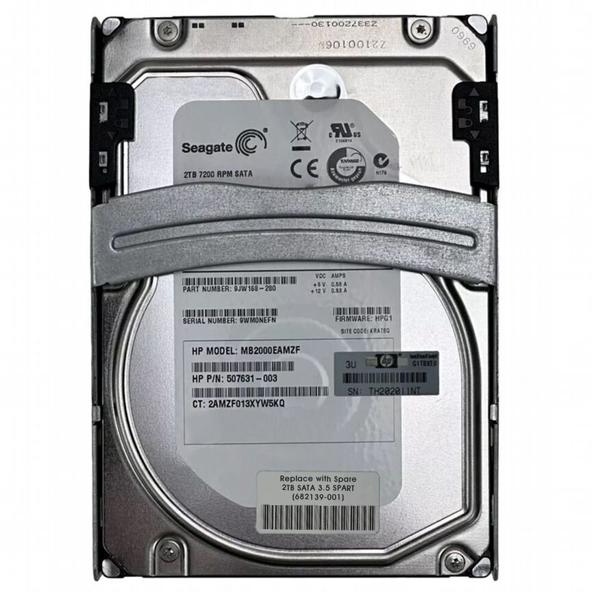 [681858-B21] Жесткий Диск Hp 681858-B21 2tb SATA2 3,5" Hdd