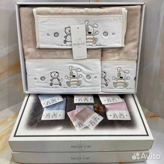 Подарочный набор полотенец для детей 3 шт