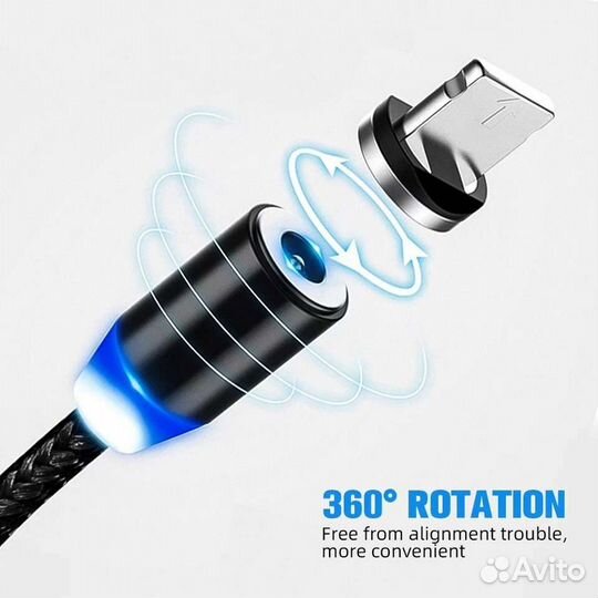 Магнитный кабель Type c, Micro usb, iPhone