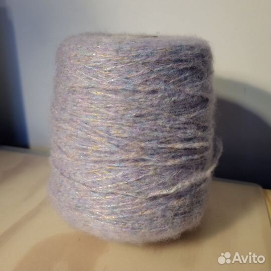 Пряжа для вязания Меринос+люрекс