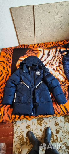 Куртка зимняя для мальчика 134 140 размер