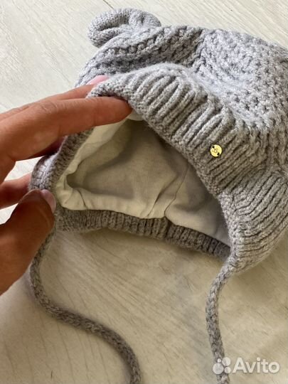 Шапочки пакетом 0-3 мес осень зима