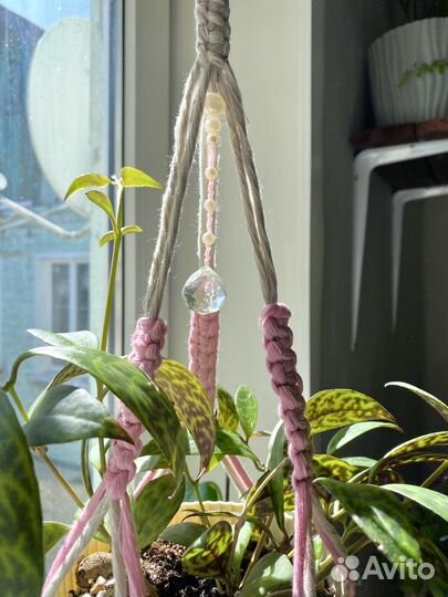 Подвес для цветов макраме