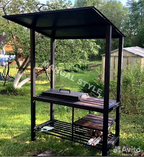 Мангал с крышей