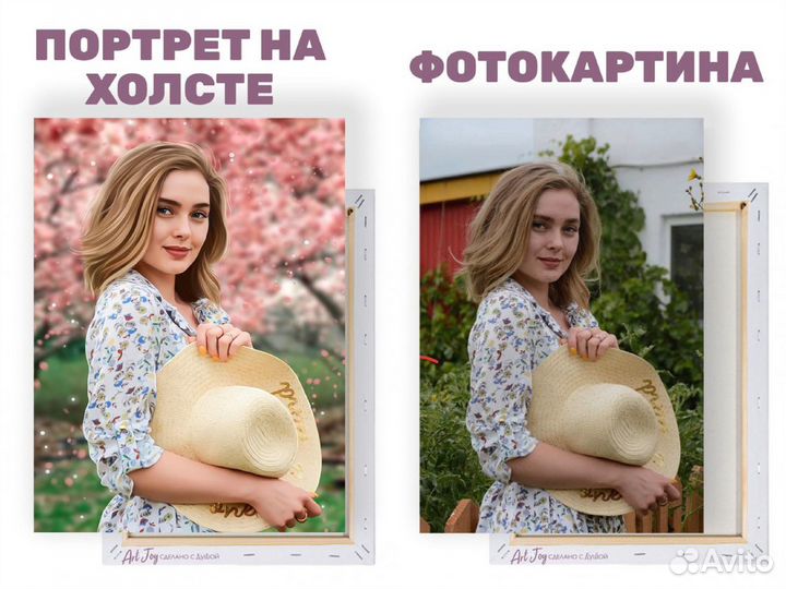 Фото на холсте
