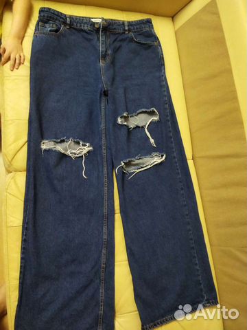 Кожаный сарафан и синие джинсы 54 размер