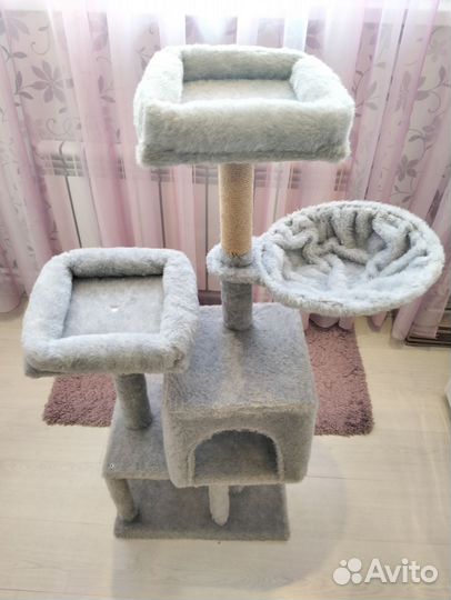 Домик для кошки с когтеточкой и лежанкой Антланта