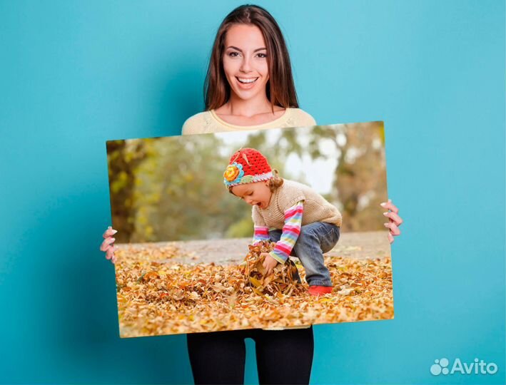 Печать на холсте, портрет по фото, подарок картина