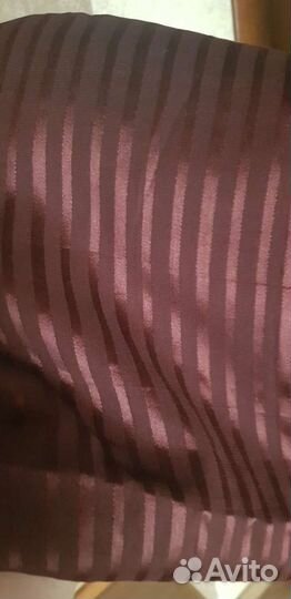 Отрез ткани шифон шоколадного цвета