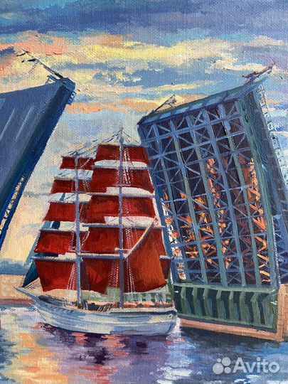 Картина маслом на холсте Санкт-Петербург